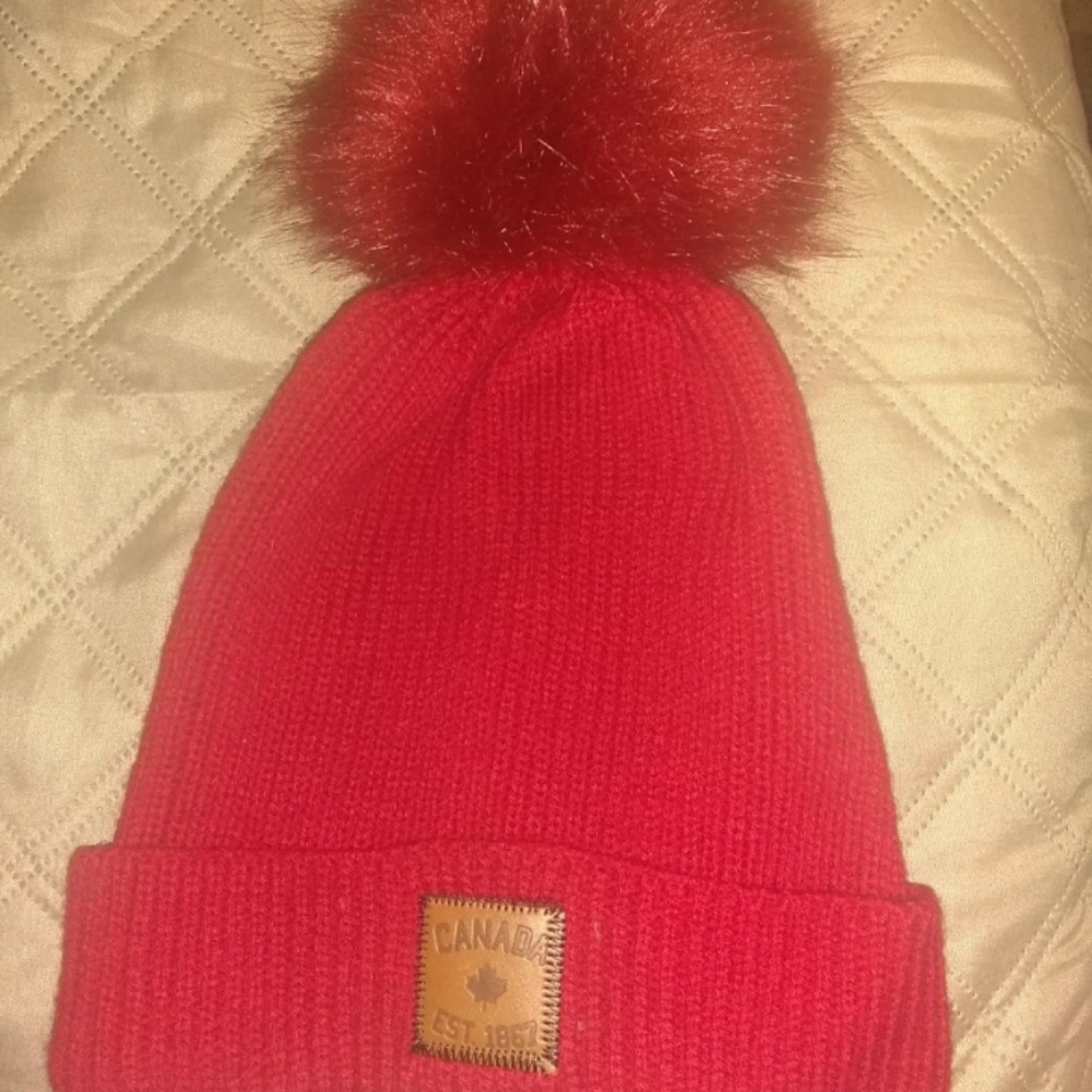 Red beanie - Picture 3 of 3